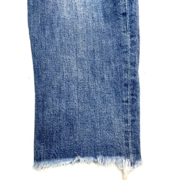 JCrew Slim Frayed Hem Broken-in Boyfriend Excellent Blue Jeans Distressed 28T - Picture 3 of 3